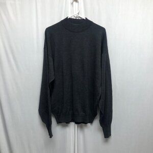 Time Pieces Mock Neck Wool Sweater Mens Size XXL Tall Gray Long Sleeve Y2K